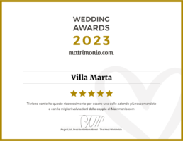 Villa ricevimenti Roma - Award 2023